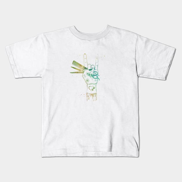 Pet Grooming Salon Art Kids T-Shirt by erzebeth